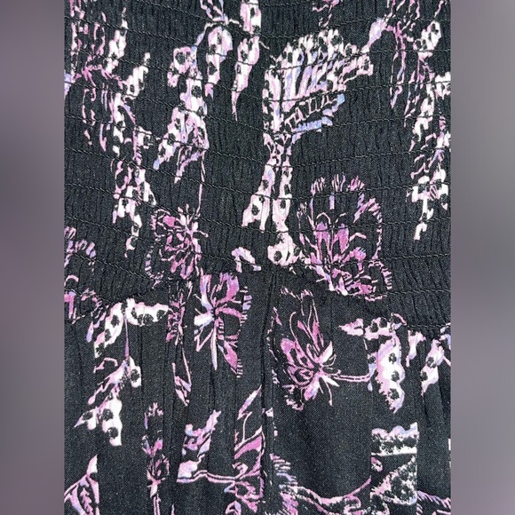 Free People Heat Wave Floral Print High/Low Dress in Dark Night Combo Size XS - Picture 2 of 8